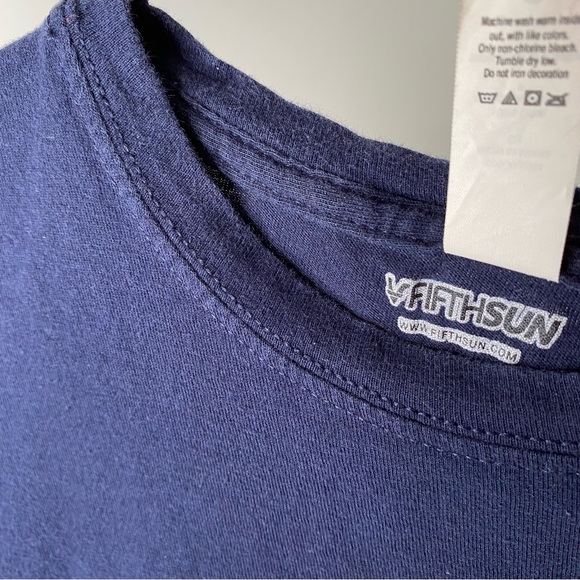 Fifth Sun Navy Mushroom Graphic Tee - Picture 3 of 4